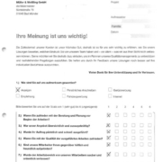 Kundenbefragung Fragebogen aus Hannover